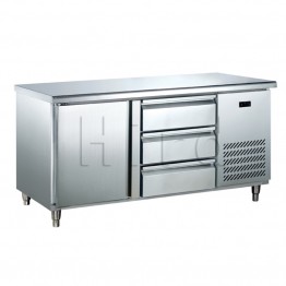 HTO.25LA4S(1069)单门三抽屉靠背工作台 HTO.25LA4S(1069)单门三抽屉靠背工作台